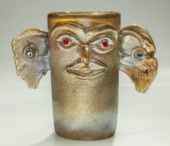Gold Totem Bird Vase